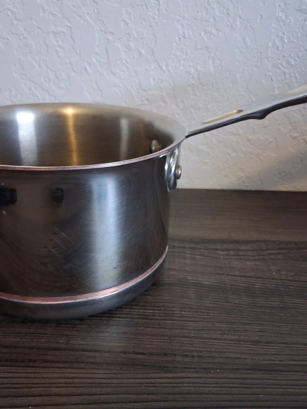 All Clad Copper Core 2 Qt Sauce Pan Stainless 5 Ply USA 6202 Saucepan No Lid